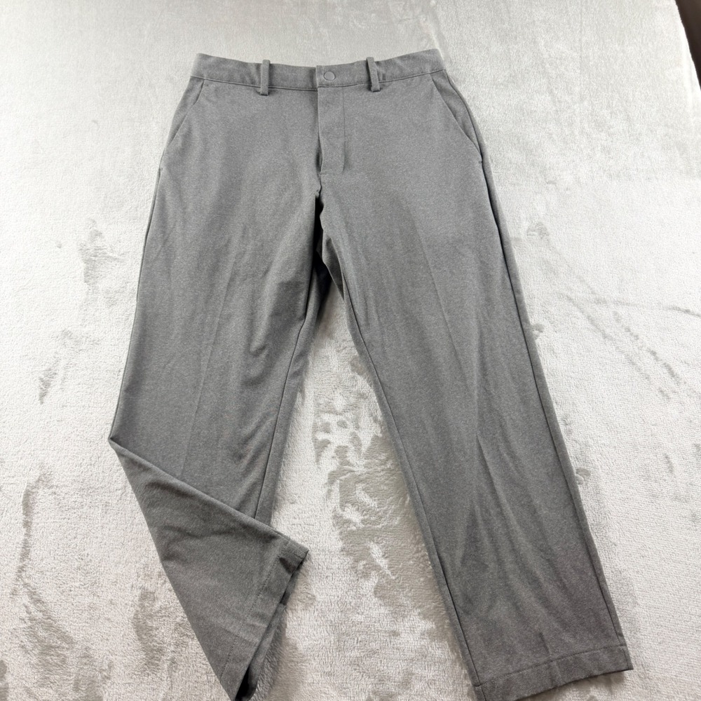 Uniqlo Womens Small Ultra Stretch Dry-Ex Tapered Pants Gray Performance Trousers